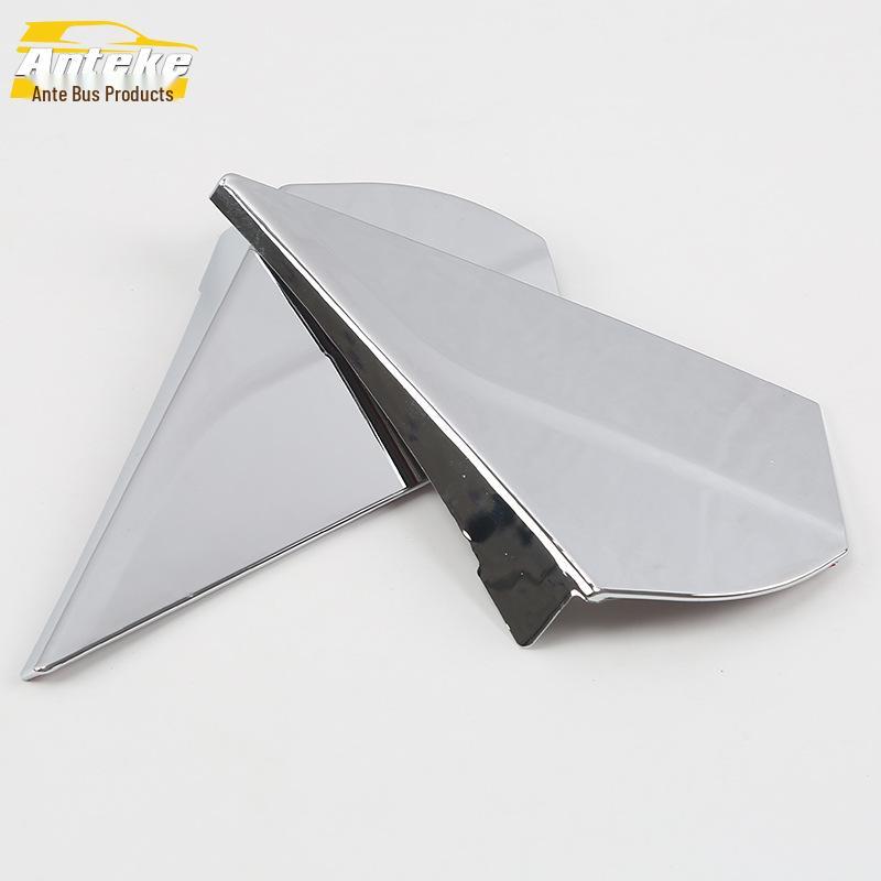 18 CHR Rear Window Bright Pieces Car Window Triangle Electroplated Tail Wing Side Decorative Panel Exterior Accessories