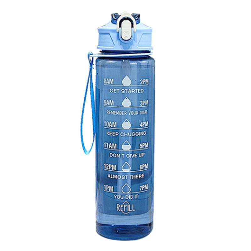 750 мл Большая емкость Спортивная бутылка для воды Герметичная Цветной пластиковый стакан для питья На открытом воздухе Путешествия Портативные кувшины для спортзала и фитнеса