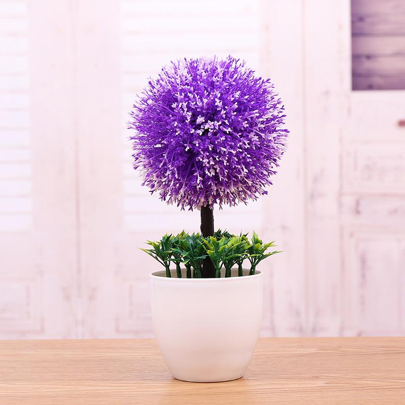 Искусственные растения в горшках Бонсай Зеленые Маленькие Деревья Растения Искусственные Цветы в Горшках Украшения для Дома Сада Декора Вечеринки Отеля