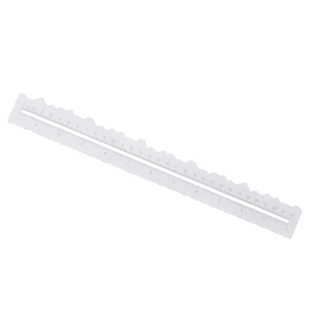 Paper Tearing Ruler Plastic Double Sided Deckle Edge Ruler for Crafting Activities