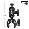 Motorcycle Bicycle Handlebar Bracket Clip for Insta360 X5 X4 X3 GoPro 12 11 10 9 Selfie Stick Monopod Mount Handlebar Base Clip