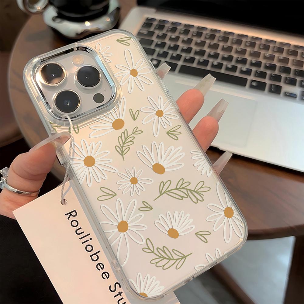 Роскошный прозрачный чехол Clmj Art с ромашками для Google Pixel 10 9 8 7 8A 9A XL Pro 4G 5G, мягкий силиконовый TPU задняя крышка