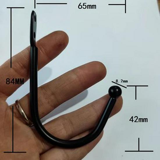 Ретро Черный Железный Настенный Крючок для Пальто и Шляп