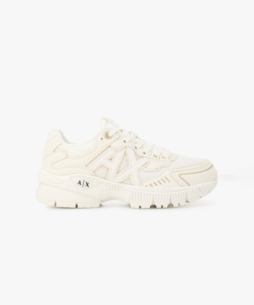 Armani Exchange Women'S Mesh Panel Chunky Sneakers _Off White_A426175502