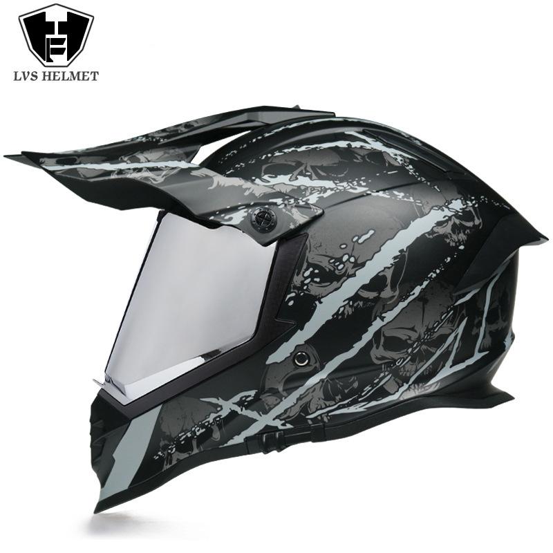 Off-road Rally Helmet Full Helmet Locomotive Long-distance Men's and Women's Multifunctional New Double Lens Highway Rally Universal in All Seasons