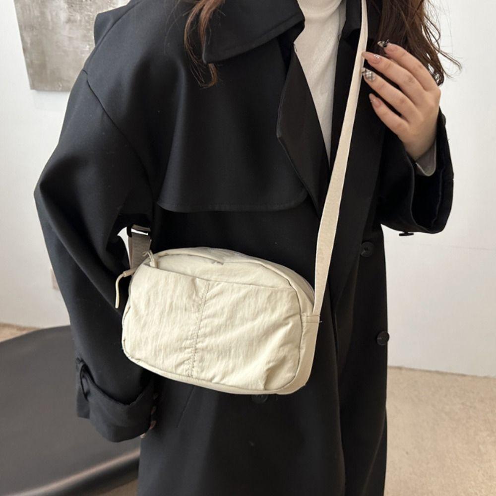 Japanese Style Sling Crossbody Bag Quick-dry Versatile Waist Pack Cool Nylon Square Bag Women