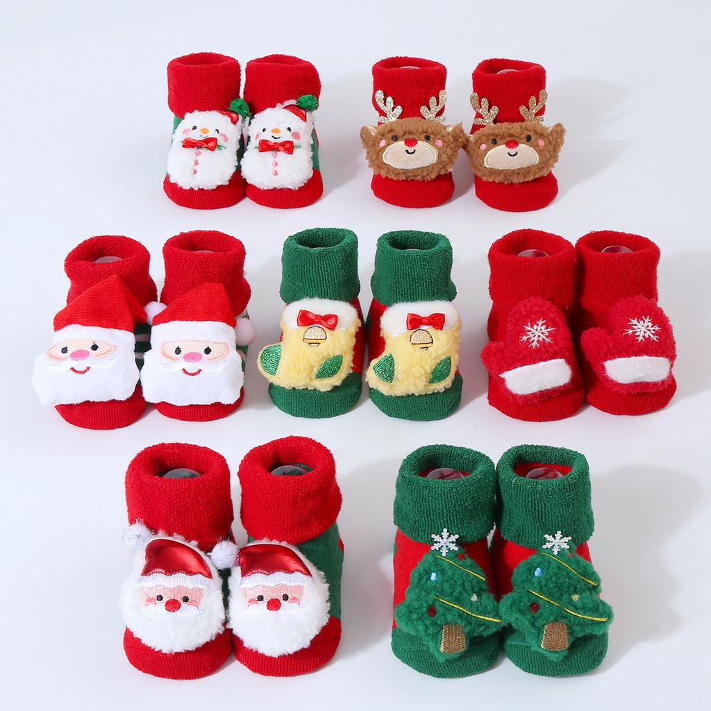 Christmas Socks Thick Warm Baby Socks Winter Cotton Socks