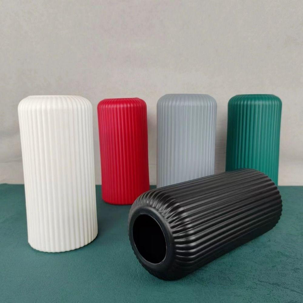 Light Capacity Hydroponic Vase Ornaments Flower Art Plastic Vase Nordic Vase Ornaments Table