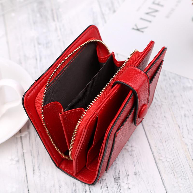 Женские кошельки Cartera, маленький кошелек, кошелек для монет, короткий кошелек на молнии, модный женский кожаный мешок для денег