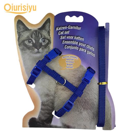 Nylon Pet Lead Leash Harness Kitten Belt Strap Safety Rope Adjustable Dog Collar Lovely Pet