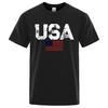 Men's And Women's T-shirts Vintage Usa Flag Street Print Male T Shirts High Quality New Tshirt Summer Casual Cotton Tops  Breathable Tee Clothes