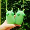 Halloween Fidget Toy Green Worm Squeeze Toy Eyeball Popping Toy Eye Poppers Squeeze Worm Pinch Toy