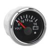 52MM Boat Voltmeter  9 to 32V Pointer Voltage Gauge with Colorful Backlight for RVs Yachts Fishing Boats Ships