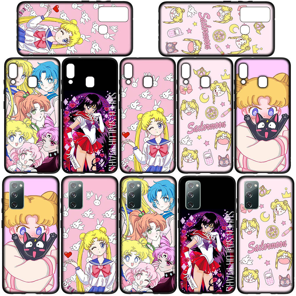 Чехол для телефона для Samsung Galaxy S25 S24 S23 iPhone 16 15 Xiaomi Redmi Note 14 13 12 16E X 11 Pro Max 13C OPPO Moto Huawei Poster Sailor Moon Girl Cover