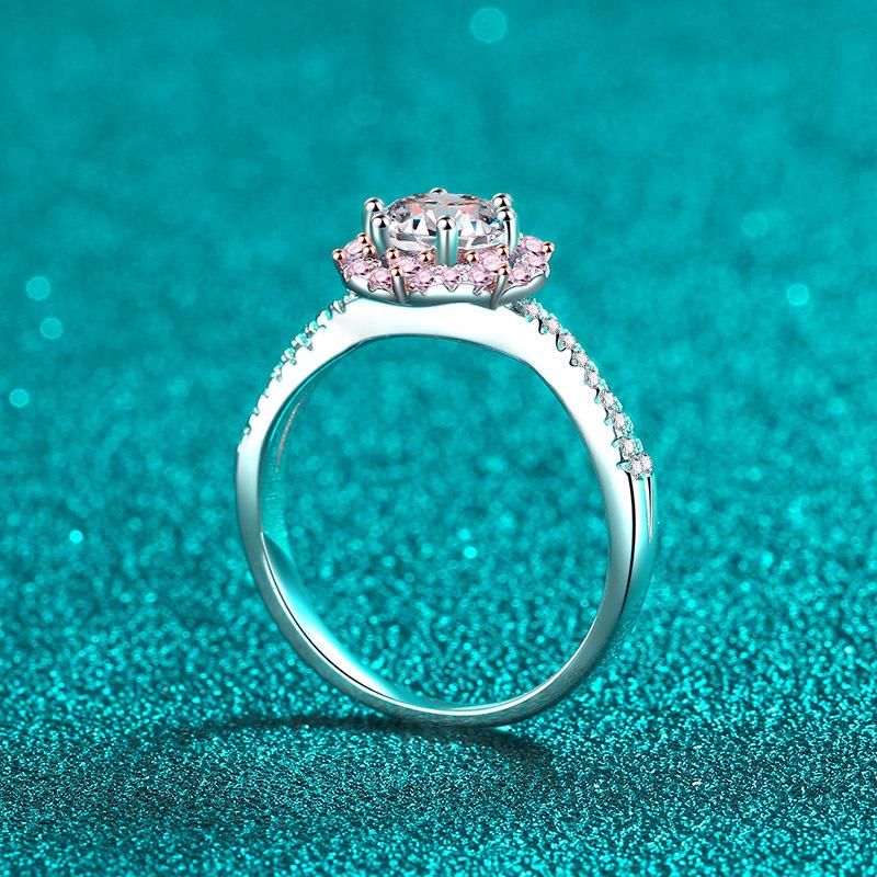 GRA Certified Moissanite Wedding Ring Set S925 Sterling Silver D Color VVS1 Bridal Ring Set for Women Luxury Anniversary Gift