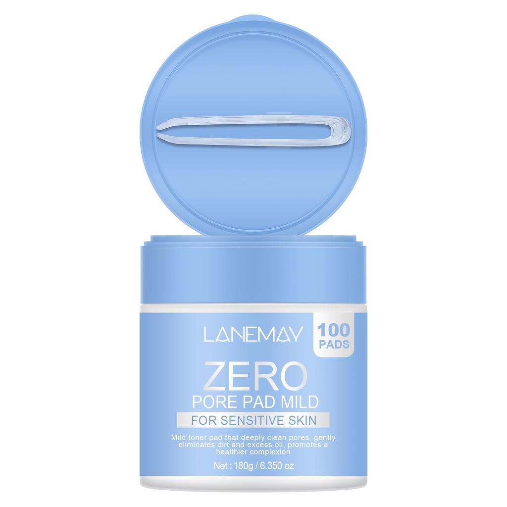 Pad Mild - Gentle Facial Cleansing Pads with Glycolic Acid, Vitamin B5 & E, Deep Cleanse & Shrink Pores, Moisturizing, Non-Drying, Face Cleansing Pads