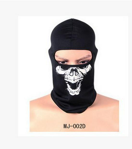 Тактическая балаклава Call of Duty Skull Face - Ветрозащитная и теплая маска для велоспорта, 43 г.