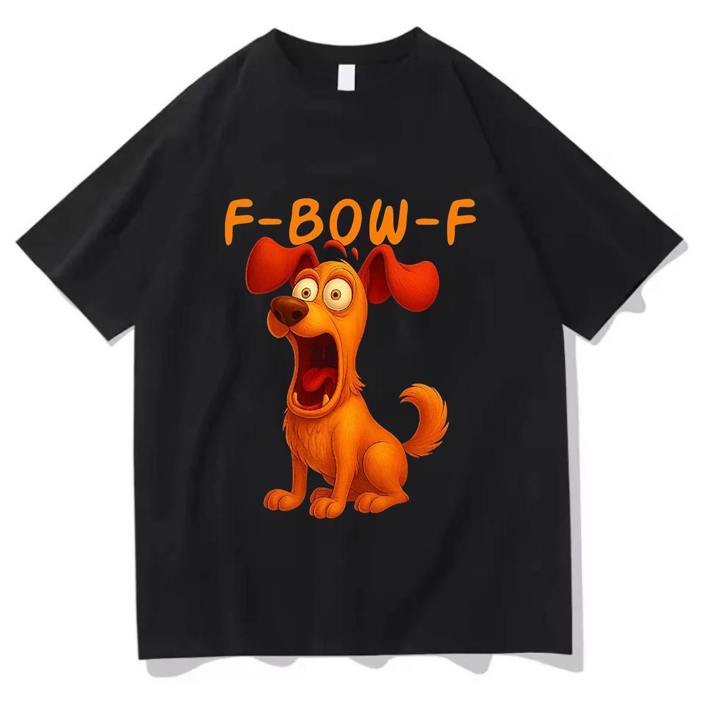 Смешные Собаки мультяшный Принт Футболки F-dog-F Мем модная хлопковая Рубашка Графическая Мужчины Женщины Стильная ретро Харадзюку Унисекс одежда Топы