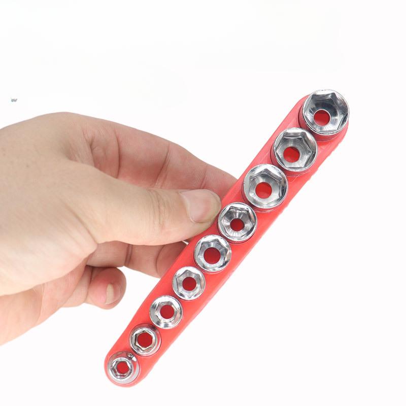 1 комплект/9 шт. 1/4 втулка Xiaofei, 9-предметный комбинированный набор принадлежностей для отверток и электродрелей, 5-13 мм, микроремонт, многофункциональный