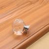 Ручка из хрусталя, сферическая ручка для выдвижного ящика, ручка для мебельного шкафа с одним отверстием - розовый - 40 мм