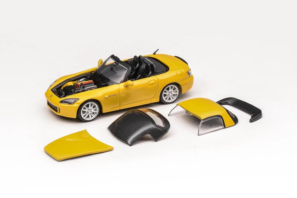 MOTORHELIX Honda S2000 Литая Indy Yellow Pearl Серия Magnet M65102 1/64 (АП2) Автомобиль, правый руль,