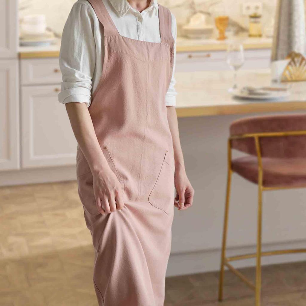 Рабочий фартук Фартук для рисования 34,65 дюйма с передними карманами Очень длинный Японский для сварки Женщина Мужчина Рисование