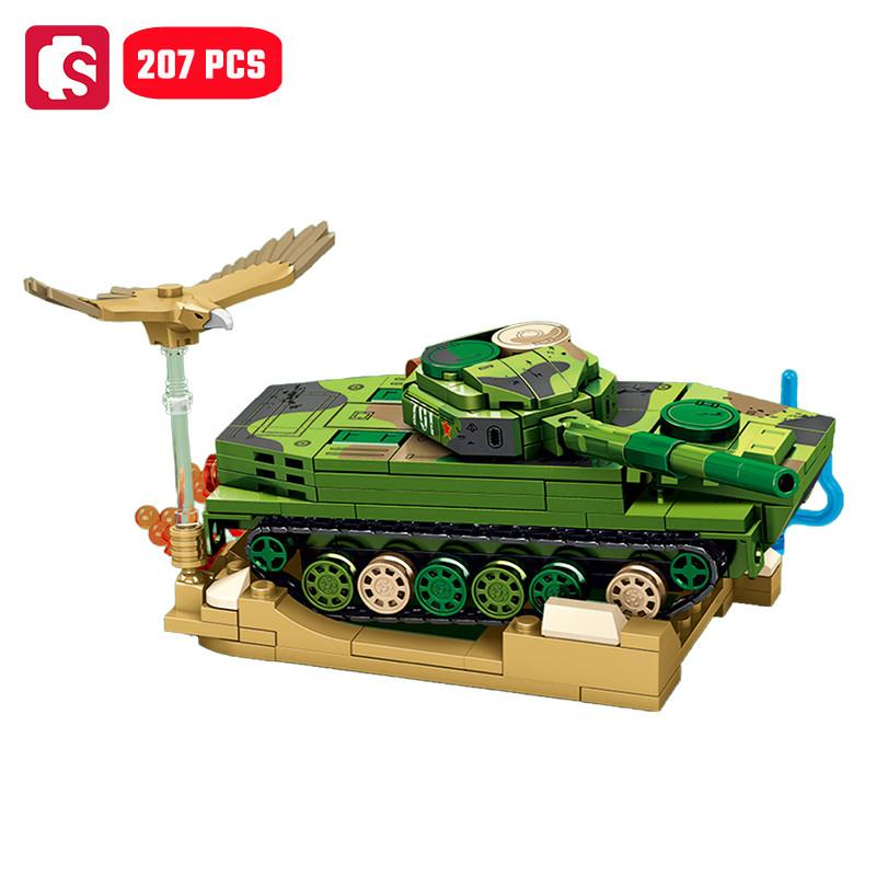 SEMBO Военная Серия Основной Боевой Танк Конструктор Строительные Блоки MOC Модели Транспортных Средств Автомобили Наборы для Строительства Детские Игрушки Подарки для Мальчиков