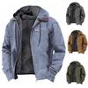 "Men's Jacket Fashion Casual Hooded Zipper Coat Retro Streetwear Lightweight Versatile Outerwear Spring Autumn"