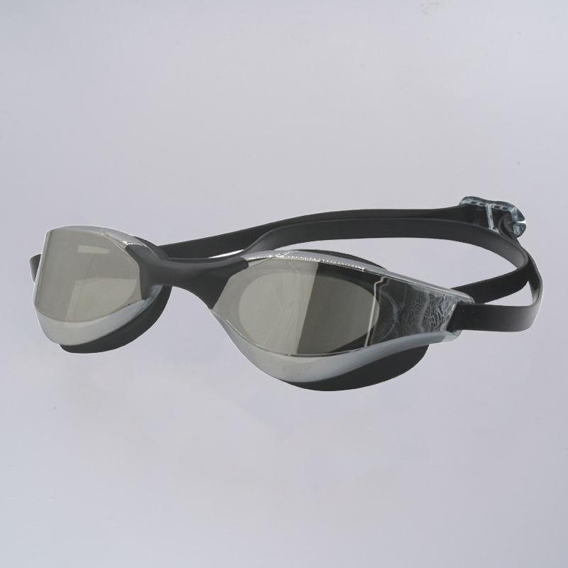 Adult Anti-Fog HD Swimming Goggles - Professional Racing & Training, Comfortable Silicone, Waterproof, Electroplated Lenses.