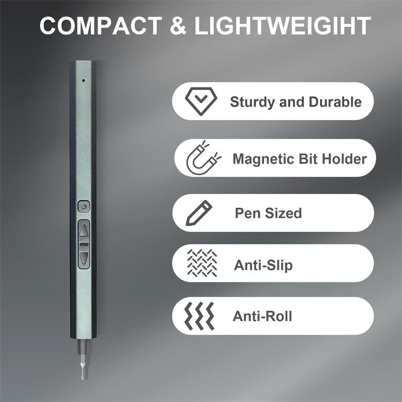 Mini Electric Screwdriver 30 In 1 Small Electric Screwdriver Kit with LED Lights Precision Cordless Repair Tool for Phone Camera