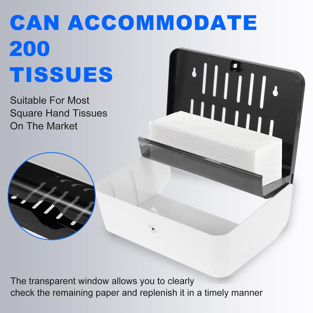 Держатель для бумажных полотенец, настенный ящик, диспенсер для бумажных полотенец, неперфорированный ящик для хранения туалетной бумаги в ванной