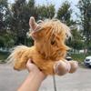 Милая плюшевая игрушка Симуляция Хайлендская корова Супермягкая плюшевая кукла Животное Хайлендский скот Каваий Рождественские подарки Игрушка Домашний декор для комнаты