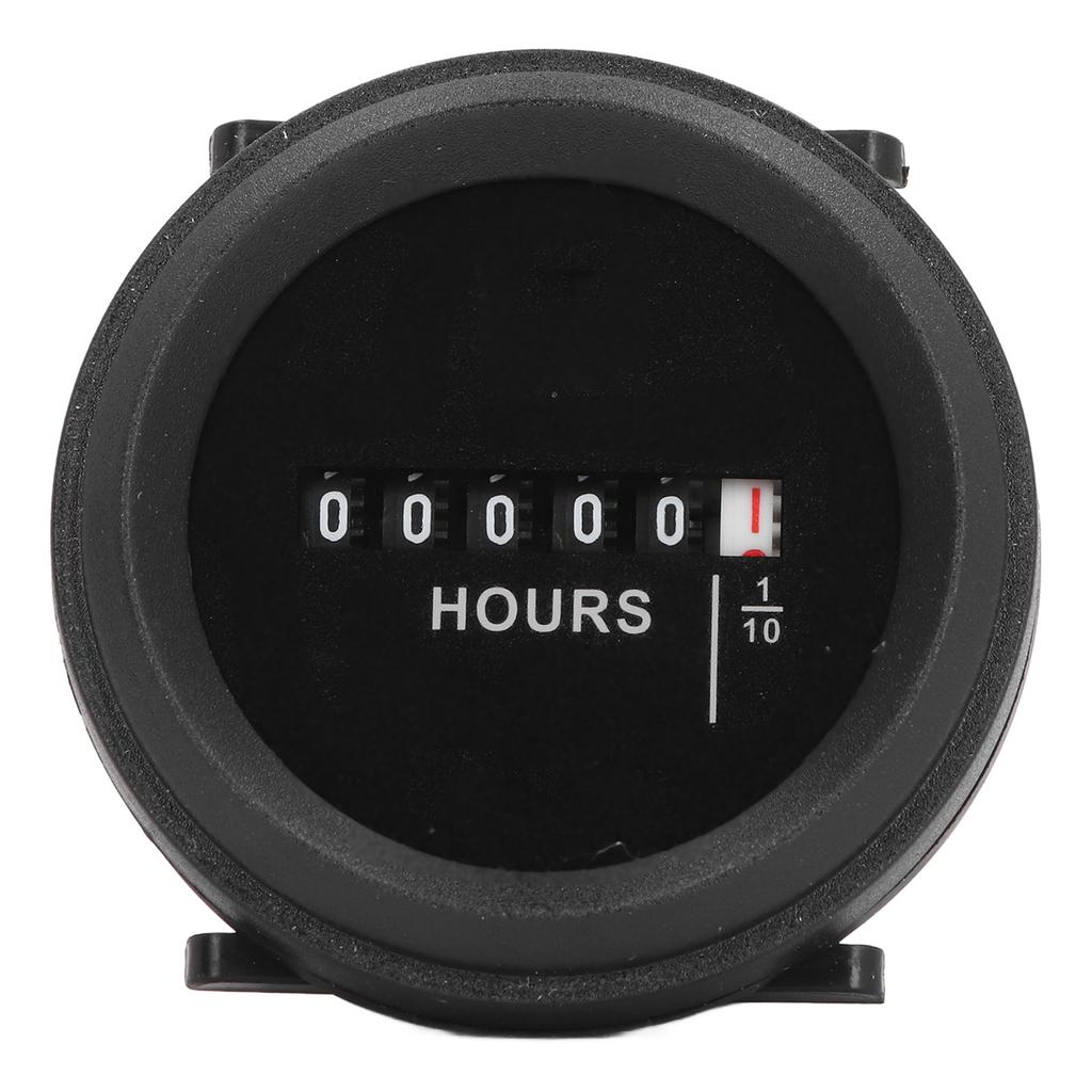 Round Hour Meter High Accuracy Quartz Mechanical Hour Meter for Engine Generator 6?80VAC DC