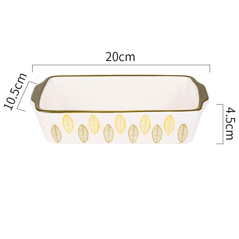 Цветы Прямоугольная Овальная Форма для Выпечки с Ручкой Керамическое Блюдо для Выпечки Жаровня для Лазаньи Кухонная Салатница Сырная Форма для Запекания
