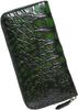 Green Crocodile Long Wallet for Men and Women Genuine Crocodile Long Wallet Genuine Leather Genuine Leather Crocodile Crocodile Skin Crocodile Leather