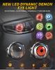 2 шт. Светодиодные фары «Дьявольские глазки», Динамические светодиодные автомобильные фары, Мотоциклетная передняя фара-прожектор, «Ангельские глазки», Линзы для автомобильных фар