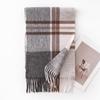 Autumn and Winter Classic British Imitation Cashmere Scarf Winter Plaid Warm Tassel Scarf Couple High End Atmosphere Scarf