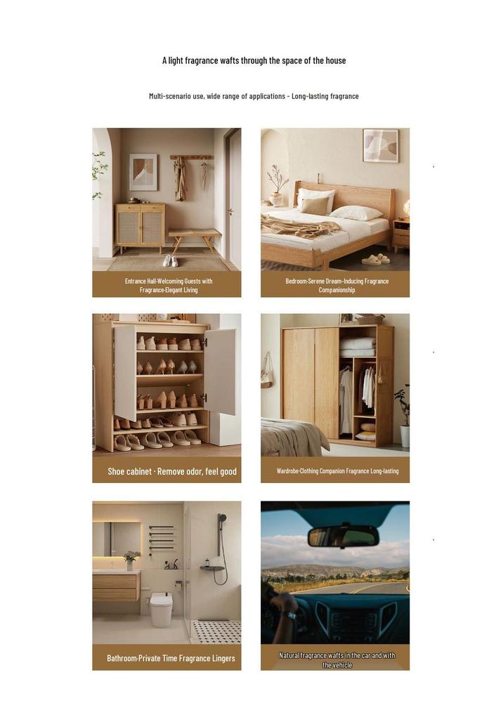 Camellia Scented Plaster Aroma Diffuser Sheets for Wardrobe, Bedroom, Car - Long-Lasting Fragrance