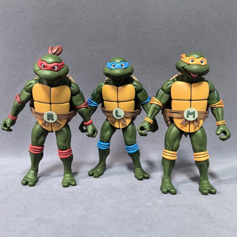 Ninja Turtles Series Michelangelo Action Figure Toy Gift Joints Mobile Model Ornament Collectible Handmade Artwor Toy Gift