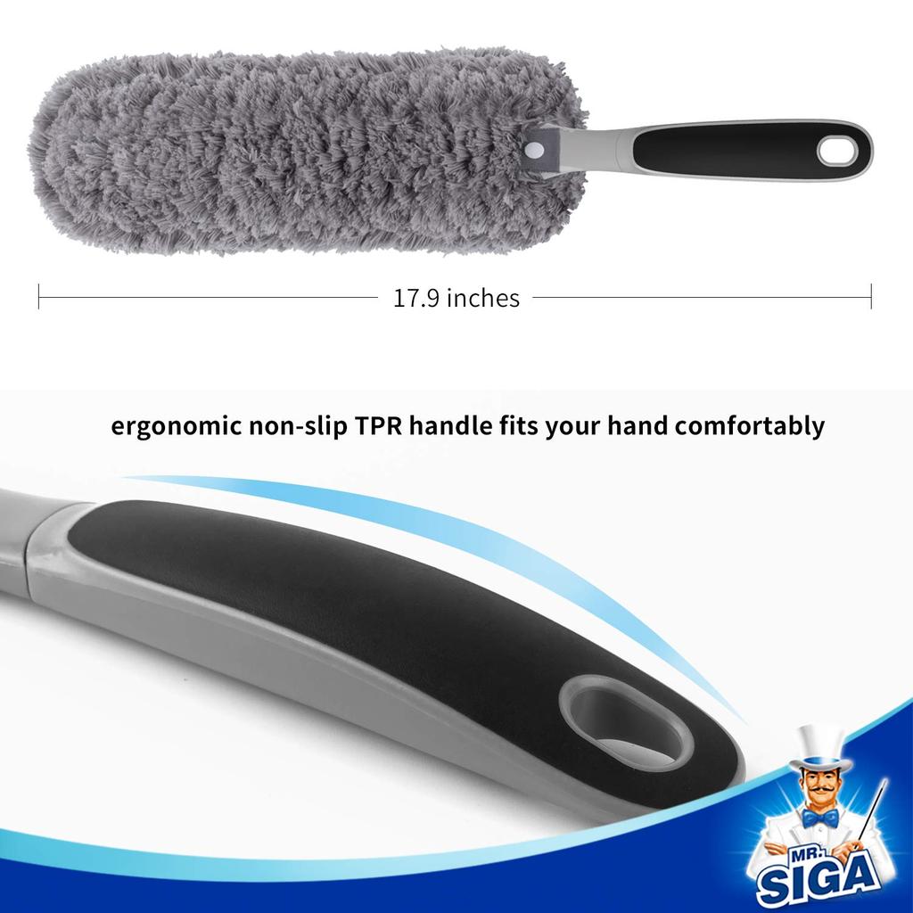MR.SIGA Lint-Free Microfiber Duster, Washable Duster for Household Cleaning