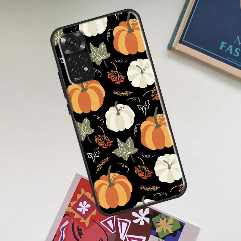 Осенние тыквы Чехол Для Xiaomi Redmi Note 12 Pro Plus 8 9 10 11 Pro 8T 9S 10S 11S 12S 9C 10A 10C 12C Обложка