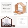 inoriba Mini Buddhist Natural for Home Memorials Altar, House-Shaped, Wood, Open-Type, Modern, Compact, (Brown)
