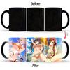 Творческая кружка, меняющая цвет, Sunshine Beauty BSKT-145 Kawaii Cup Керамические кофейные чашки Оптовая продажа фарфоровых кружек Бесплатная доставка Аниме