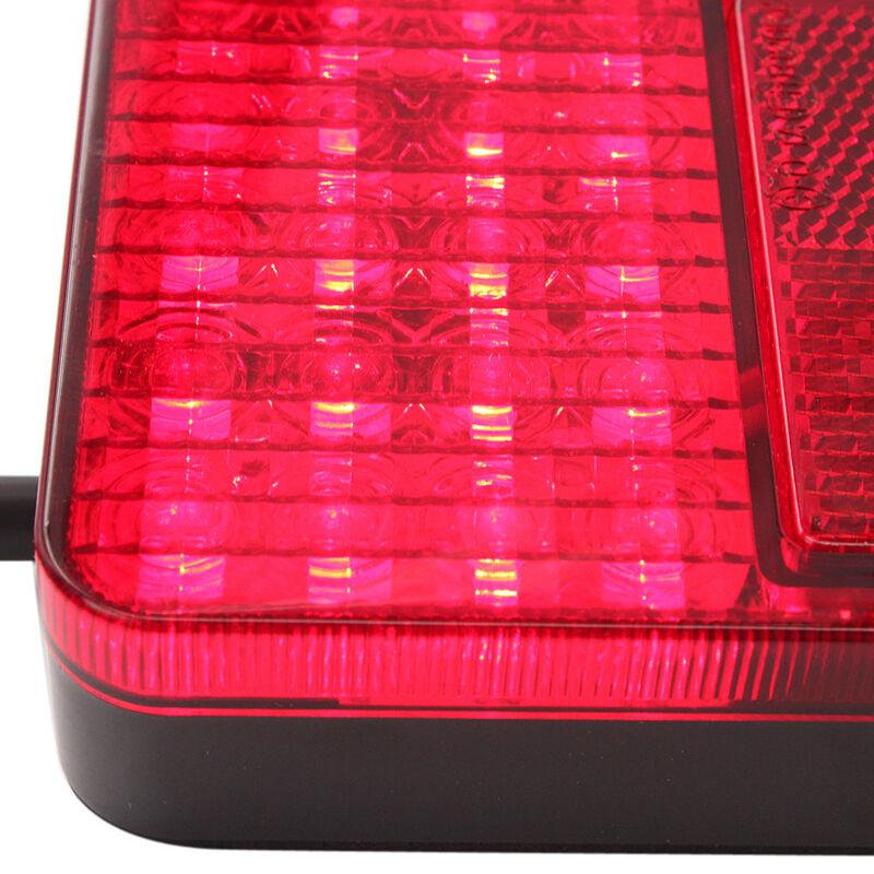 10 светодиодных задних фонарей, лампы для грузовых автомобилей, прицепов, караванов, автобусов, дом на колесах, 12 В