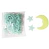 Ceiling Bedroom Decor Glow In The Dark Art Stickers Star and Moon Wall Sticker Blue Light