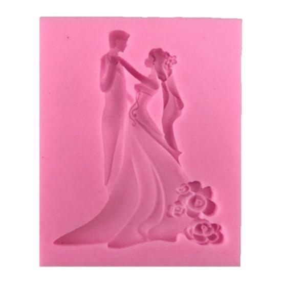Wedding Groom Cake Mold and Bride Silicone Baking Fondant Sugarcraft Decor Tool