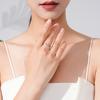 Tancise Classic 925 Sterling Silver  Zircon Ring Ladies Jewelry Wedding Promise Party Gift