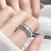 Personality Full Diamond Enamel Drip Glaze Saturn Open Ring Niche Design Cold Wind High Sense Fashion Ring