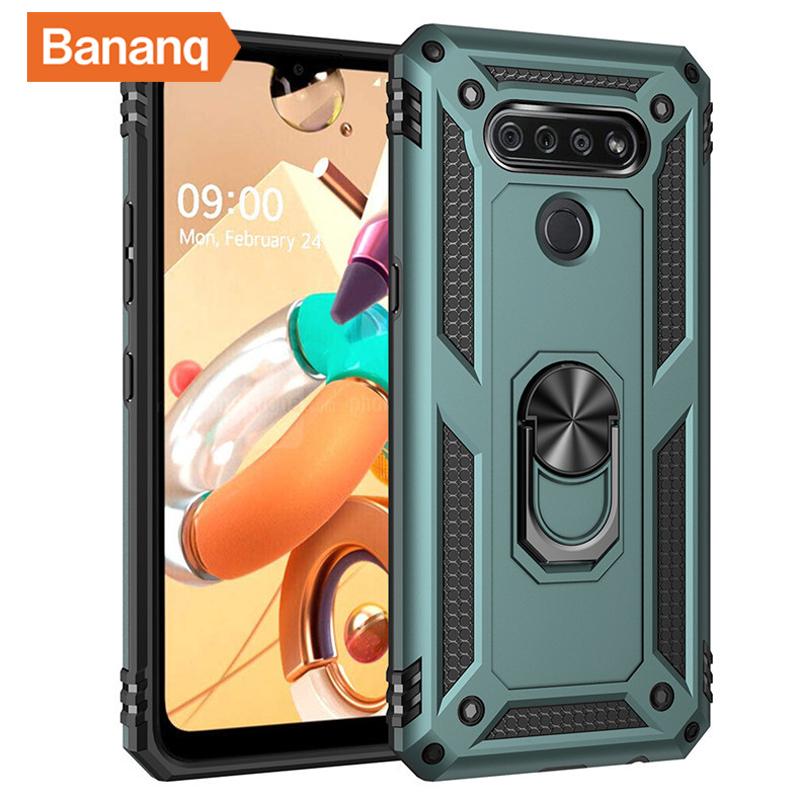 Ударопрочный защитный чехол-кронштейн Peaktop для LG Stylo 7 4G 5G Aristo 6 Q61 K61 Q630 с металлическим кольцом-подставкой