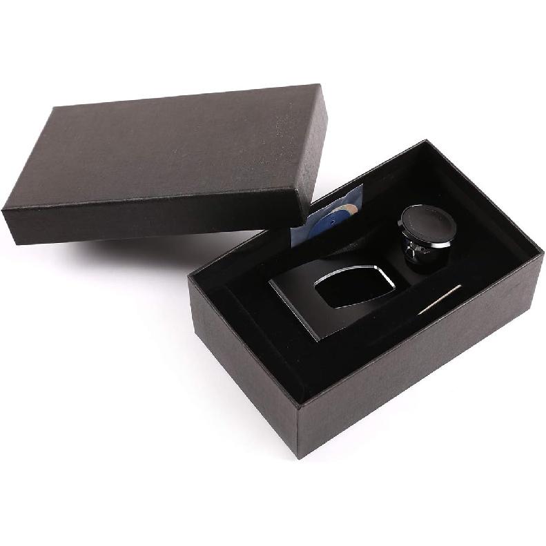 3 Colors Alumium Alloy Mobile Phone Holder Car Center Console Air Vent Cell Phone Mount Trim for BMW X5 E70 2007-2013 BMW X6 E71 2008-2014 (Black)